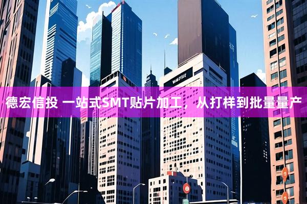 德宏信投 一站式SMT贴片加工，从打样到批量量产
